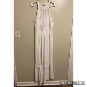 White maxi dress